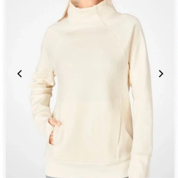 Fabletics Cream Turtleneck Sweater - Picture 4 of 4